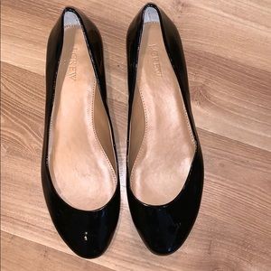 J. Crew patent flats size 9.5